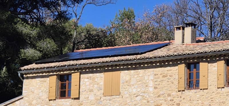 Installation de panneaux solaires à Piégon (26)par Lunasol.